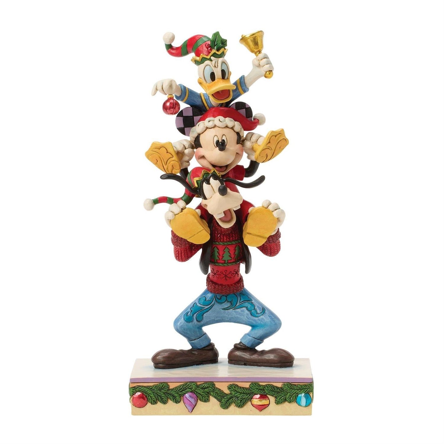 Mickey Donald Goofy Stacked Figurine – Disney Traditions