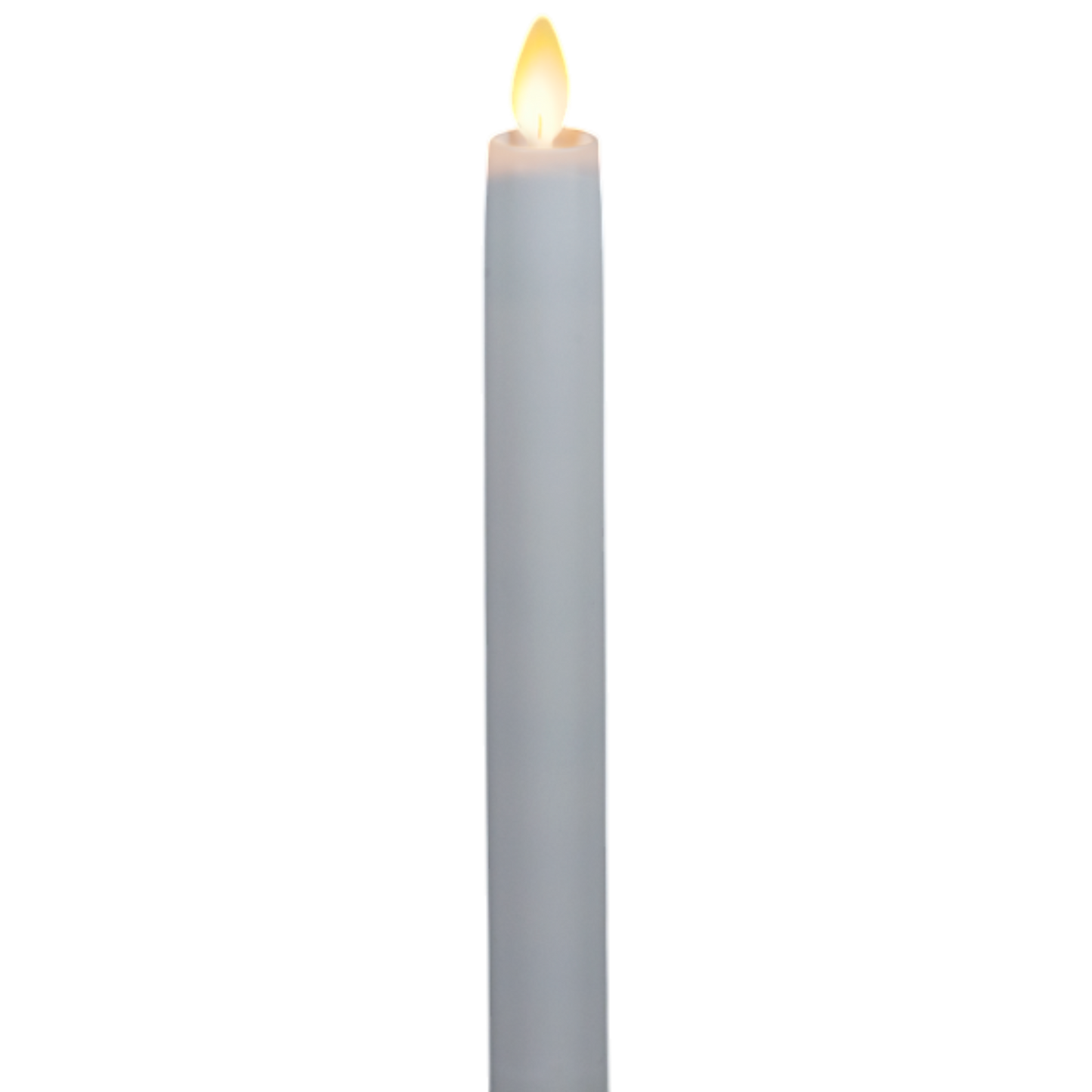 White LED Resin - 2 Piece Taper Candle Set