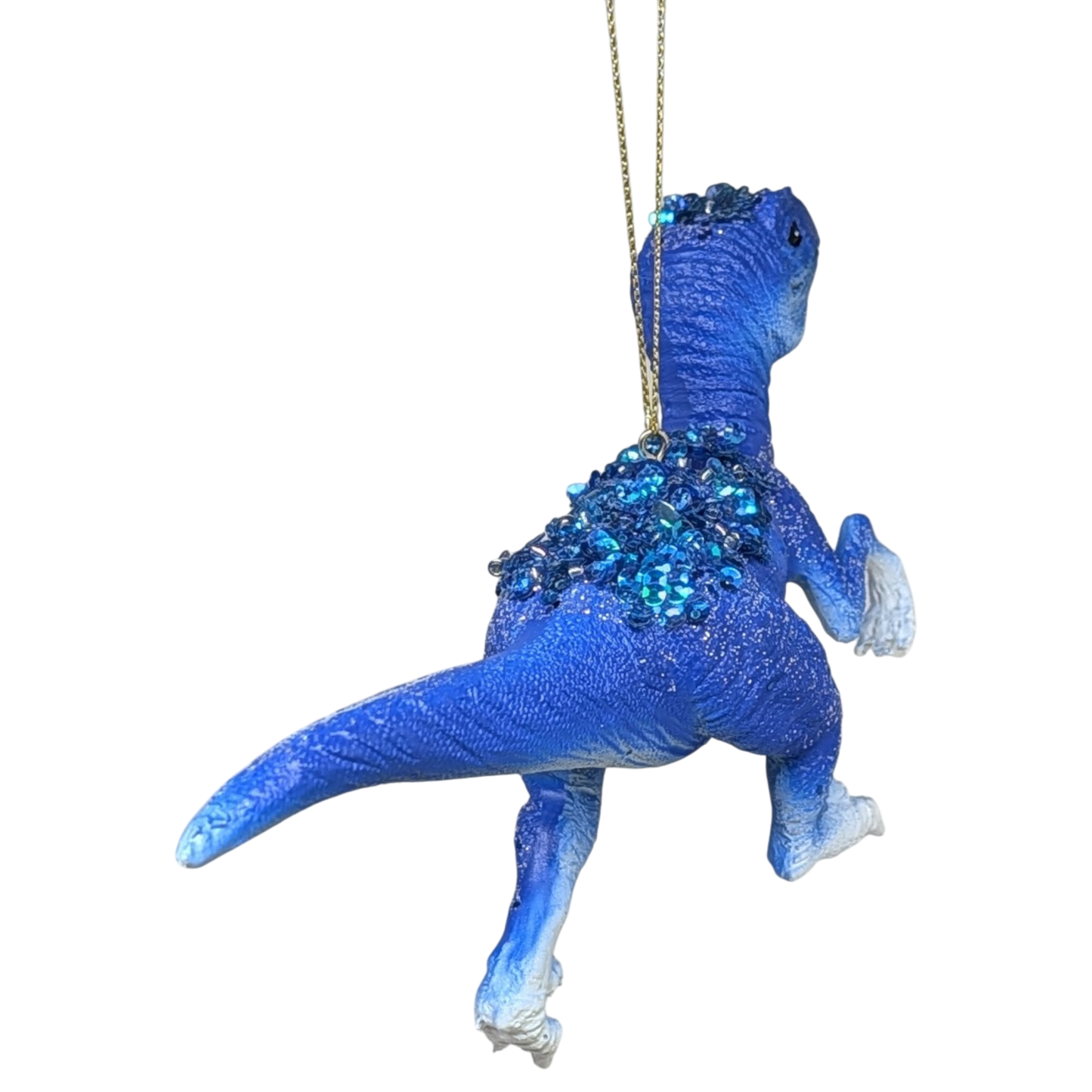Blue Raptor Dinosaur Ornament