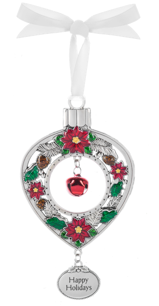 Jingle Bell Ornament - Happy Holidays