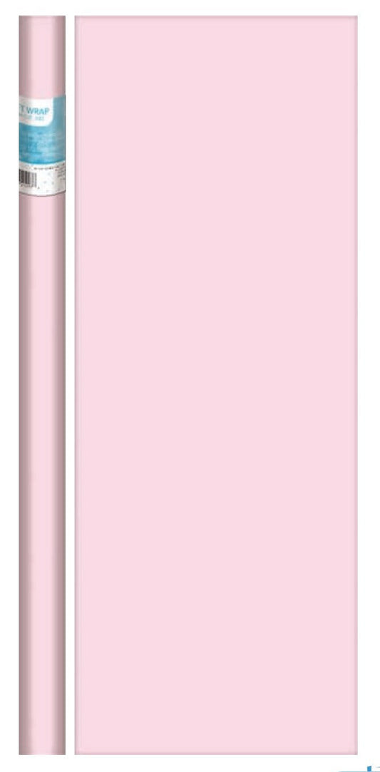 Solid Light Pink Gift Wrap