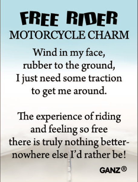 Free Rider Motorcycle Charm