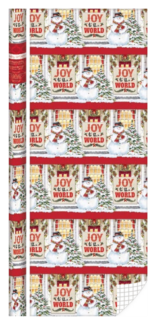 Traditional Roll Wrap - 30" x 168" - Joy to the World