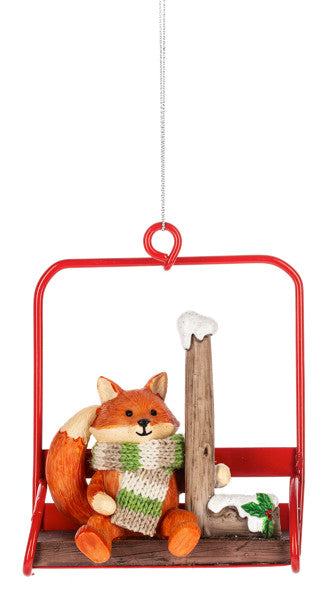 Chairlift Critter Ornament - Letter
