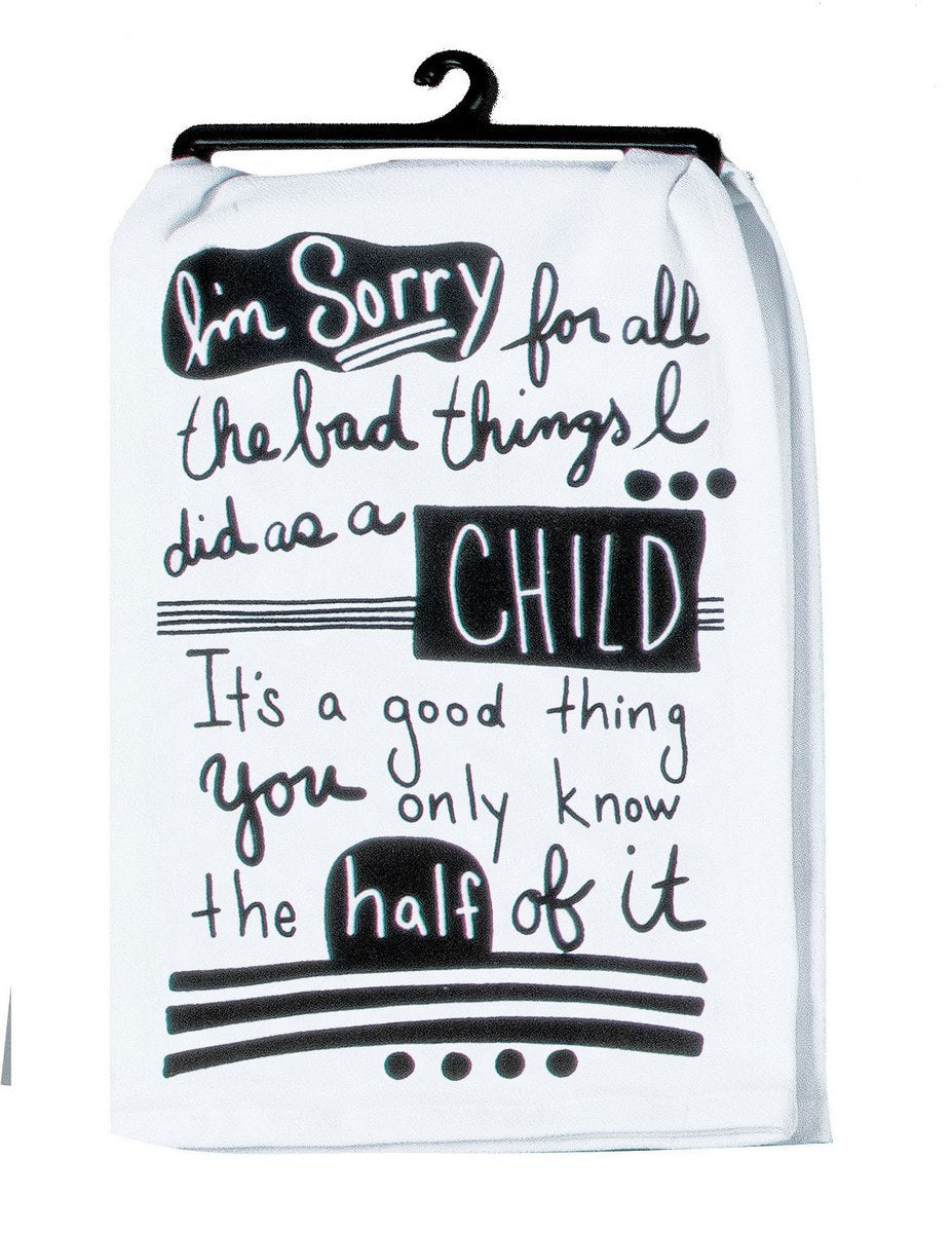 Snarkasms As A Child: The Flour Sack Towel That Gets It