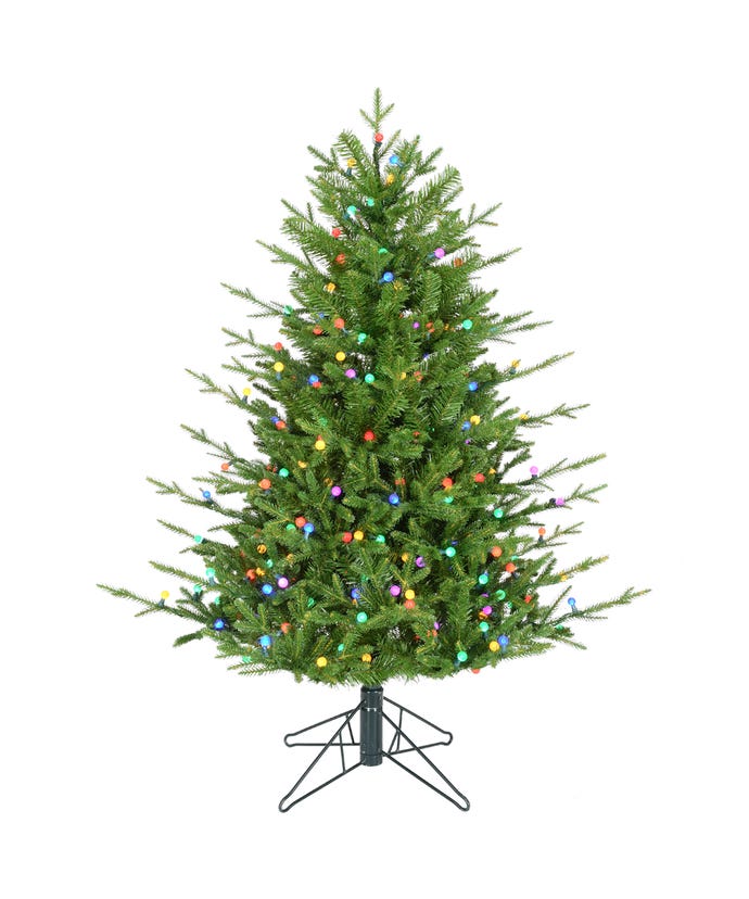 4 Foot Pre-Lit Multicolored LED Timberland Tree