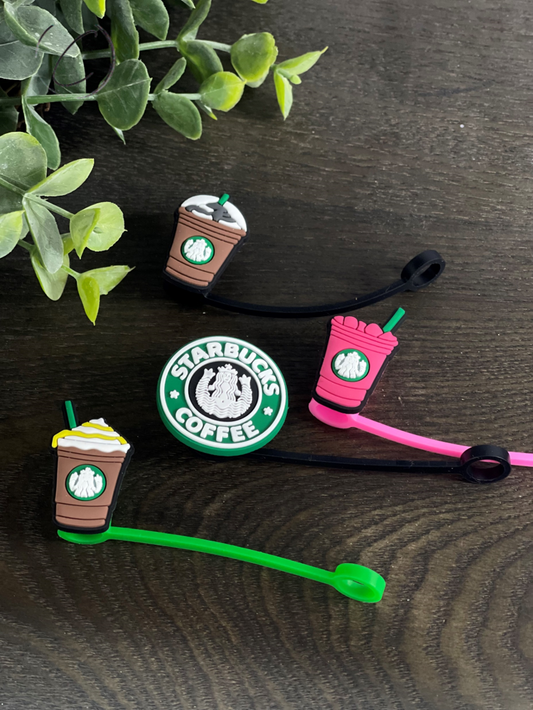Coffee Straw Toppers Charm Pack B