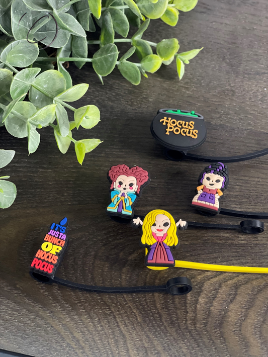 Halloween Straw Toppers Charm Pack A