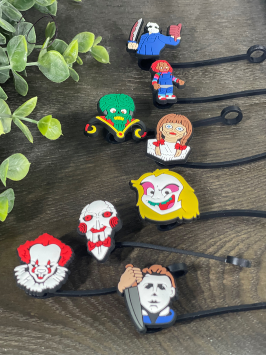 Halloween Straw Toppers Charm Pack C