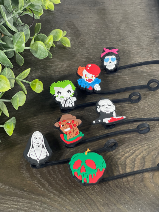 Halloween Straw Toppers Charm Pack D
