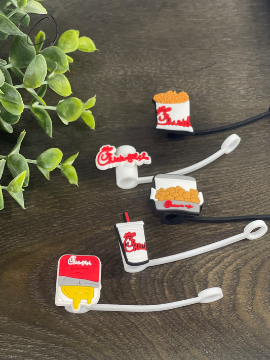 Restaurants Straw Toppers Charm Pack A