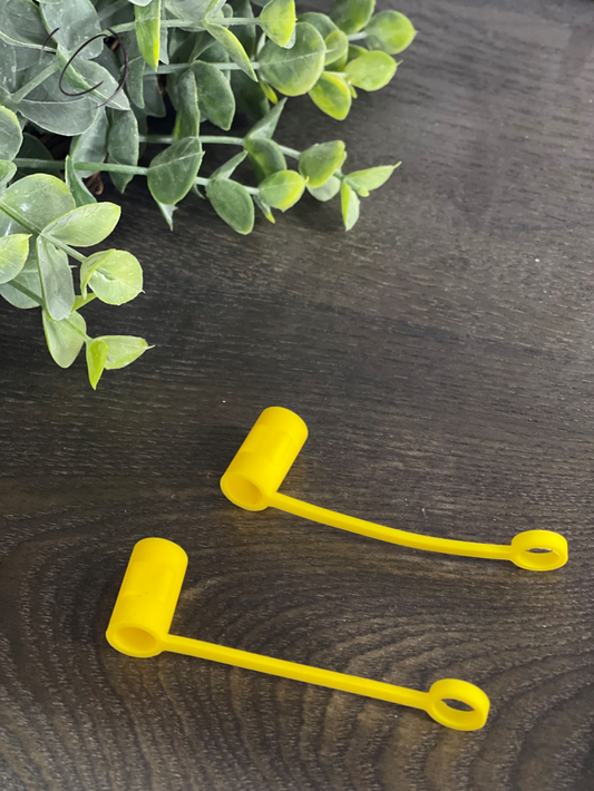 Solid Yellow Straw Toppers Charm Pack A