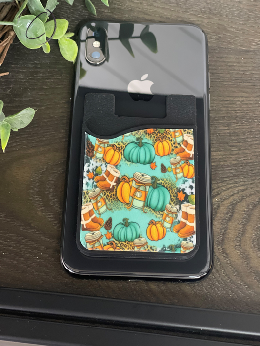 Western Fall Vibes Card Caddy Phone Wallet